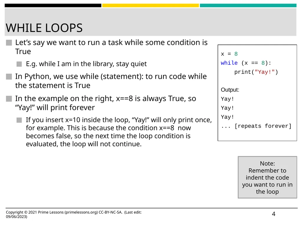 LOOPS BY SANJAY AND ARVIND SESHAN This lesson uses - slide 4 of 16