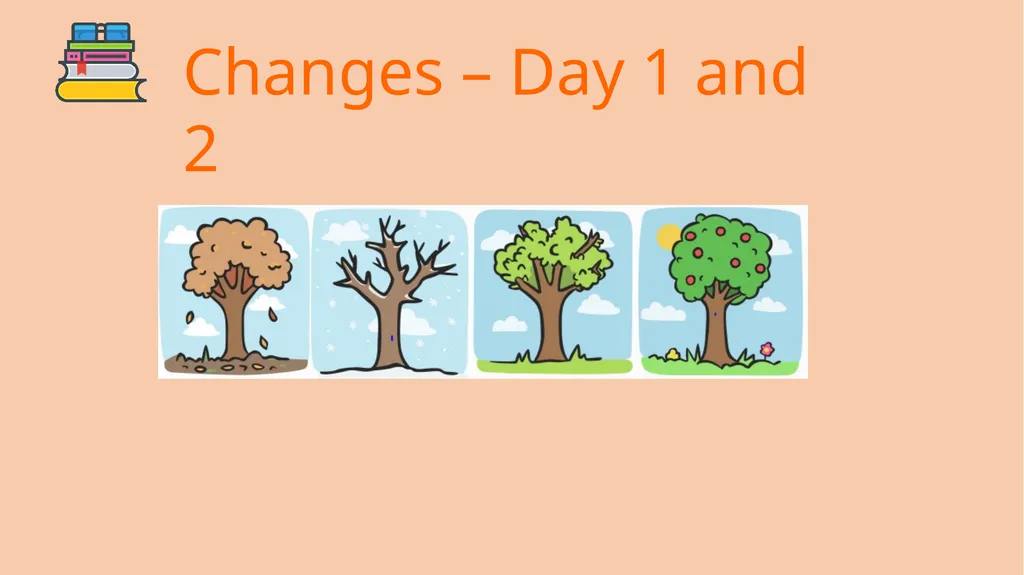 Changes – Day 1 and 2 Changes – Create your - slide 1 of 23