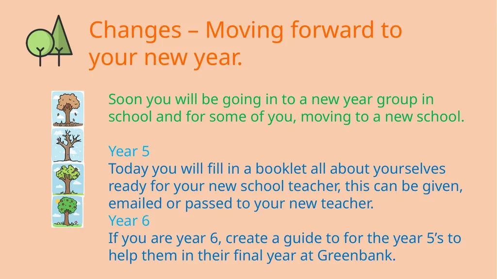 Changes – Day 1 and 2 Changes – Create your - slide 9 of 23