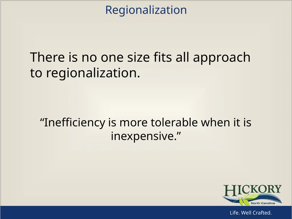 System Regionalization For: Environmental - slide 2 of 13