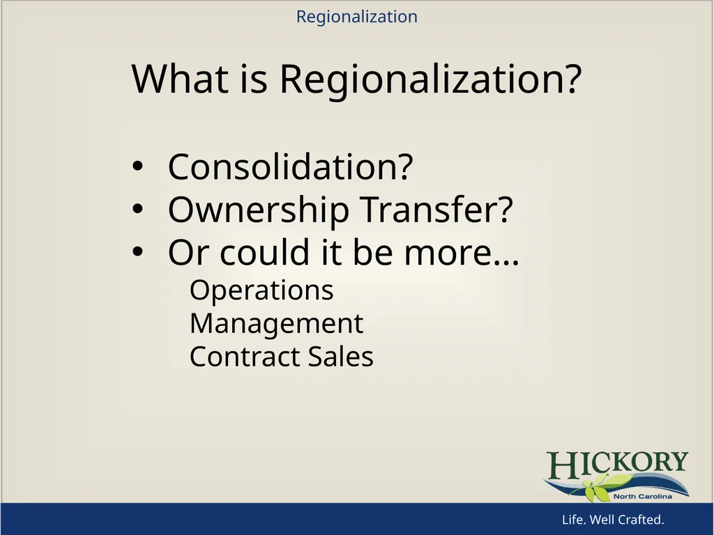 System Regionalization For: Environmental - slide 4 of 13