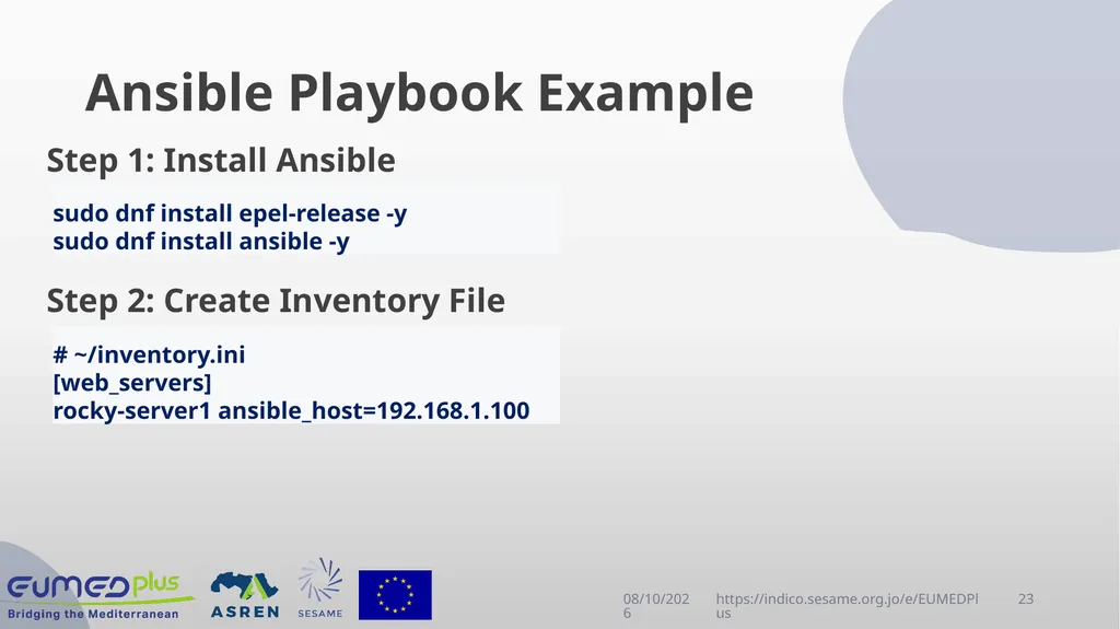 Linux Administration Workshop Advanced topics in - slide 23 of 29