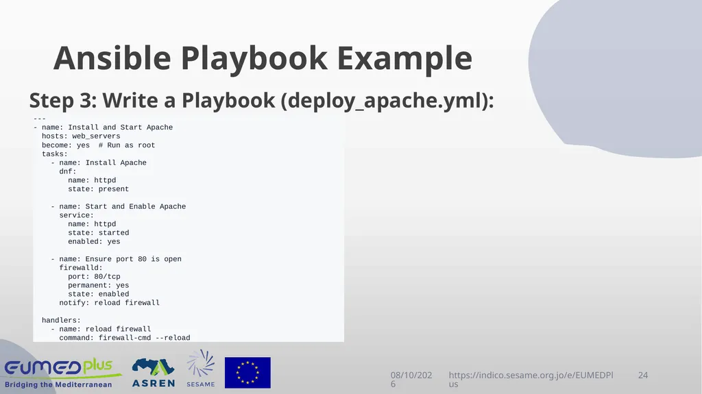 Linux Administration Workshop Advanced topics in - slide 24 of 29