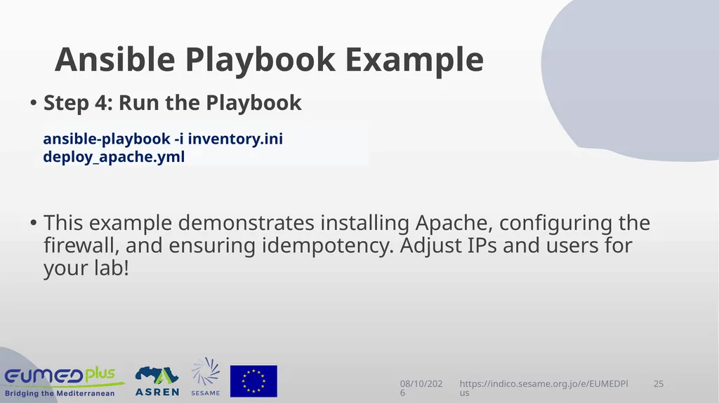 Linux Administration Workshop Advanced topics in - slide 25 of 29