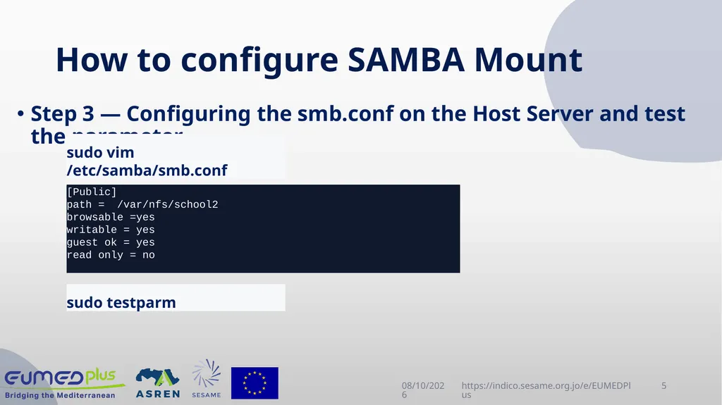 Linux Administration Workshop Advanced topics in - slide 5 of 29