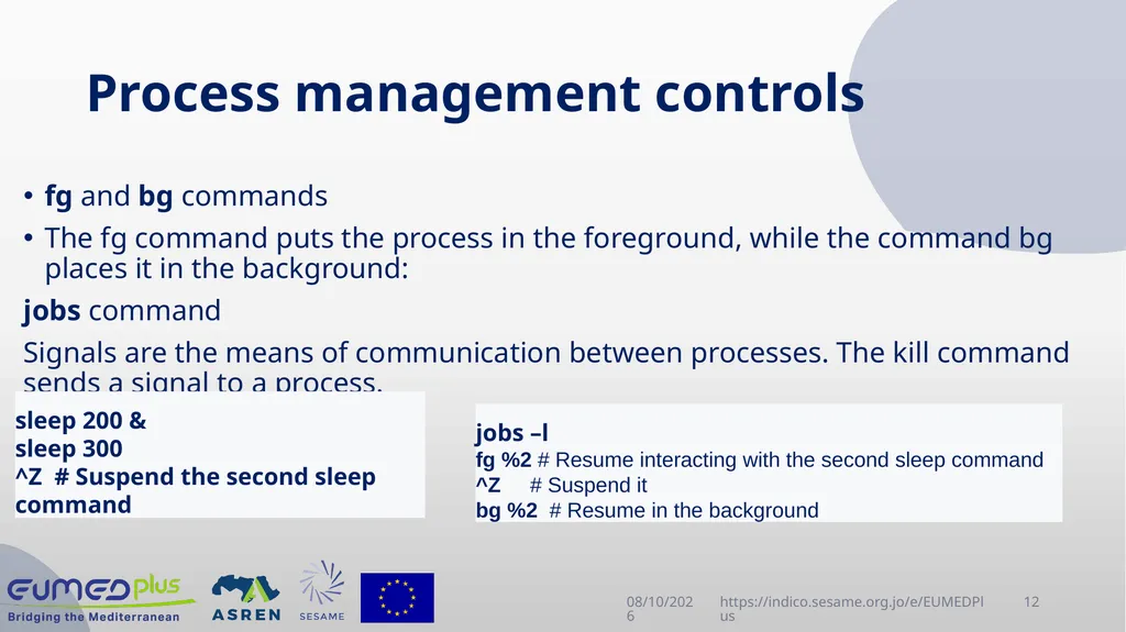 Linux Administration Workshop Advanced topics in - slide 12 of 29