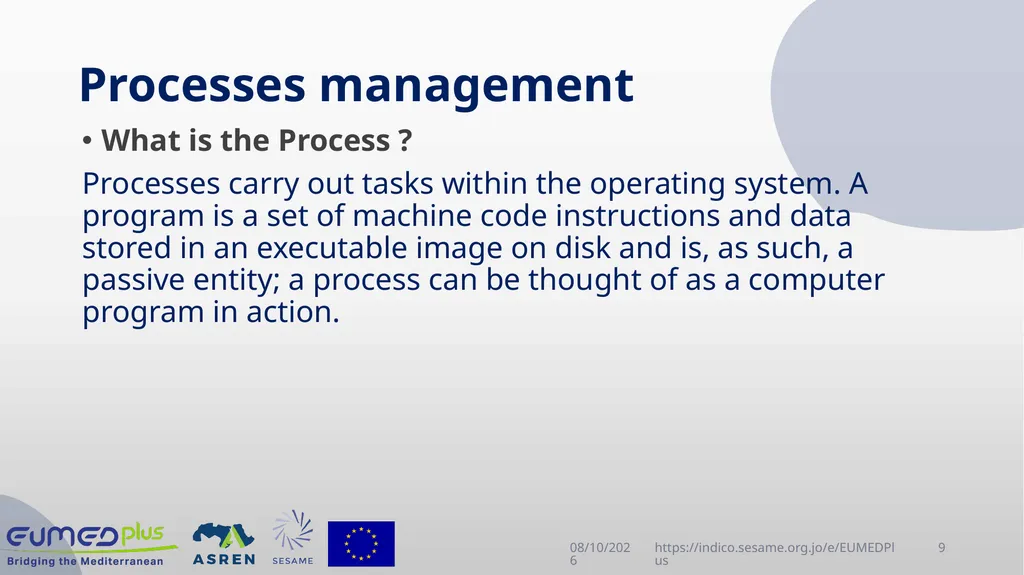 Linux Administration Workshop Advanced topics in - slide 9 of 29
