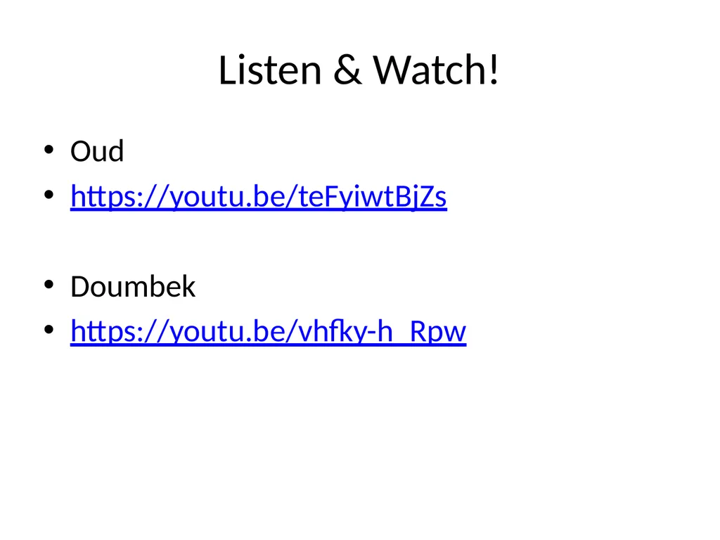 World Music RHYTHMIC features used in all World - slide 10 of 18