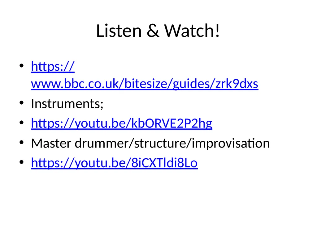 World Music RHYTHMIC features used in all World - slide 18 of 18