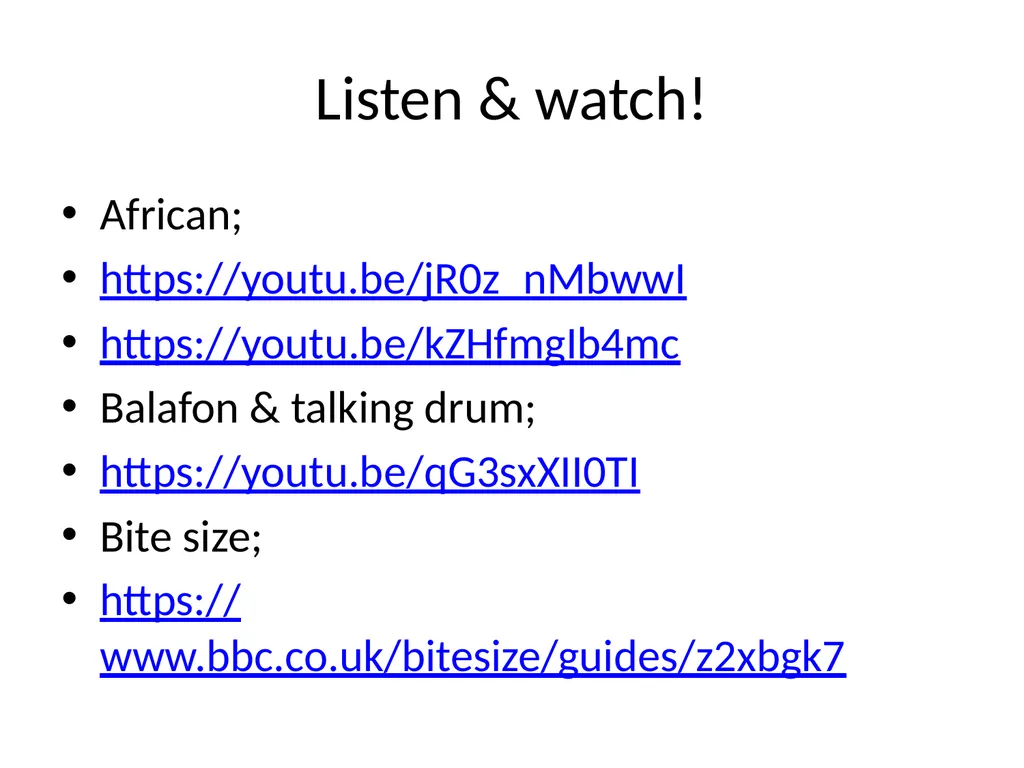 World Music RHYTHMIC features used in all World - slide 4 of 18