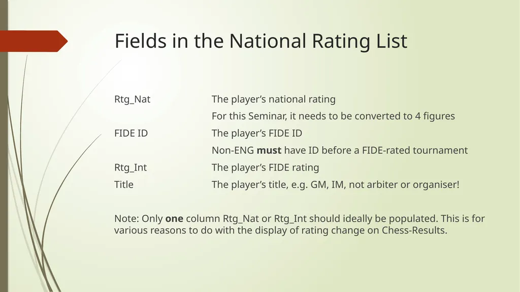Entering Players Data Source For the purpose of - slide 5 of 19