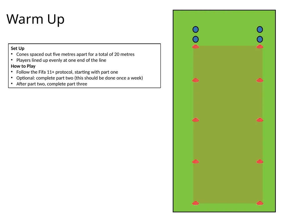 U13-16 Session Plan Passing and Receiving Session - slide 3 of 7