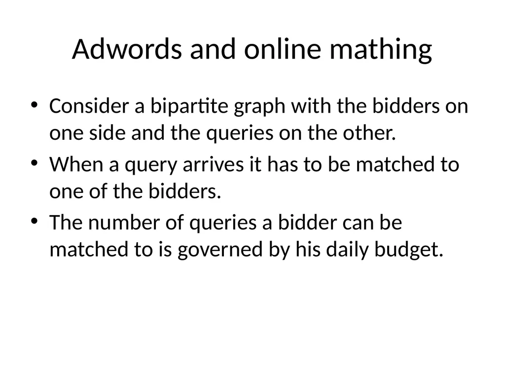 Match making Naveen Garg, CSE, IIT Delhi Lets - slide 25 of 32