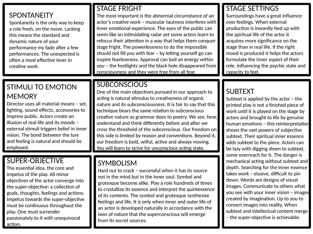 Constantin Stanislavski An actor’s handbook - slide 21 of 24