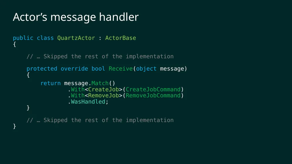 reF#ACTORing using F# and ACTOR model Vagif Abilov - slide 67 of 87