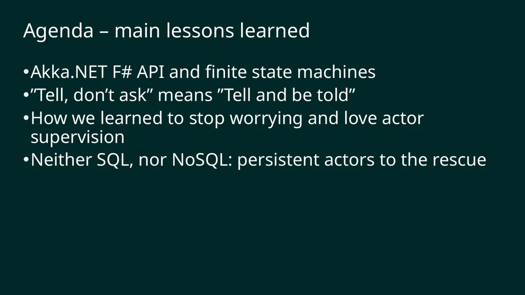 reF#ACTORing using F# and ACTOR model Vagif Abilov - slide 9 of 87