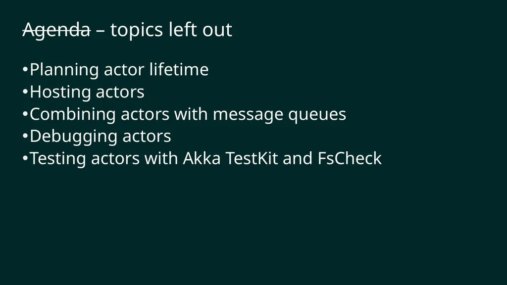 reF#ACTORing using F# and ACTOR model Vagif Abilov - slide 11 of 87