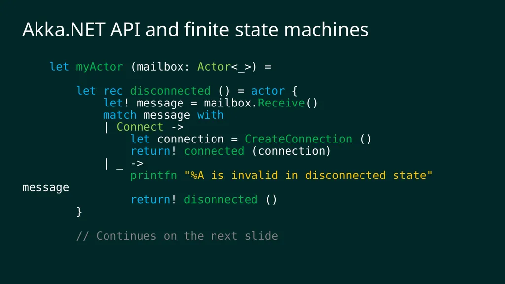 reF#ACTORing using F# and ACTOR model Vagif Abilov - slide 25 of 87