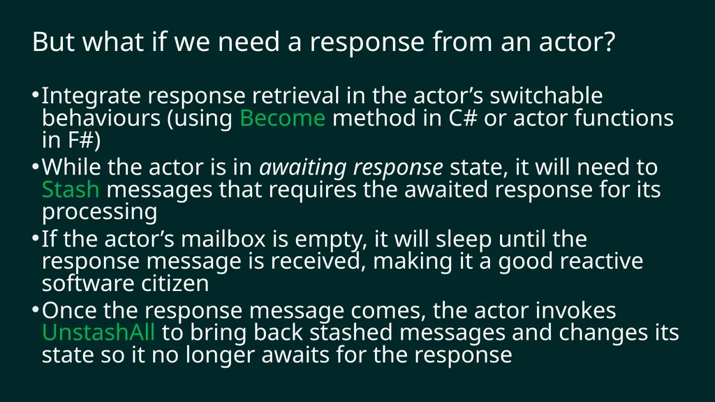 reF#ACTORing using F# and ACTOR model Vagif Abilov - slide 35 of 87