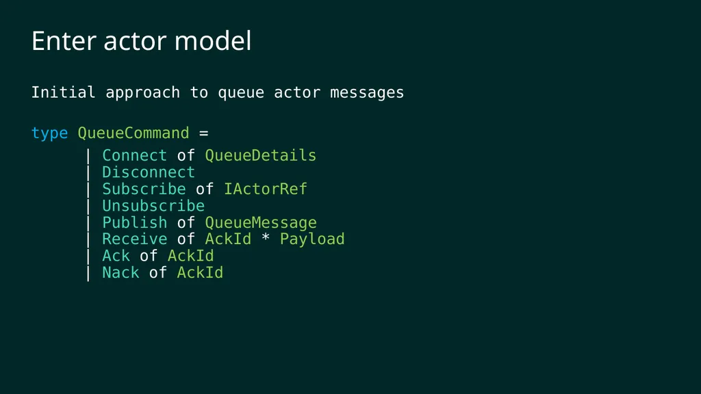 reF#ACTORing using F# and ACTOR model Vagif Abilov - slide 49 of 87