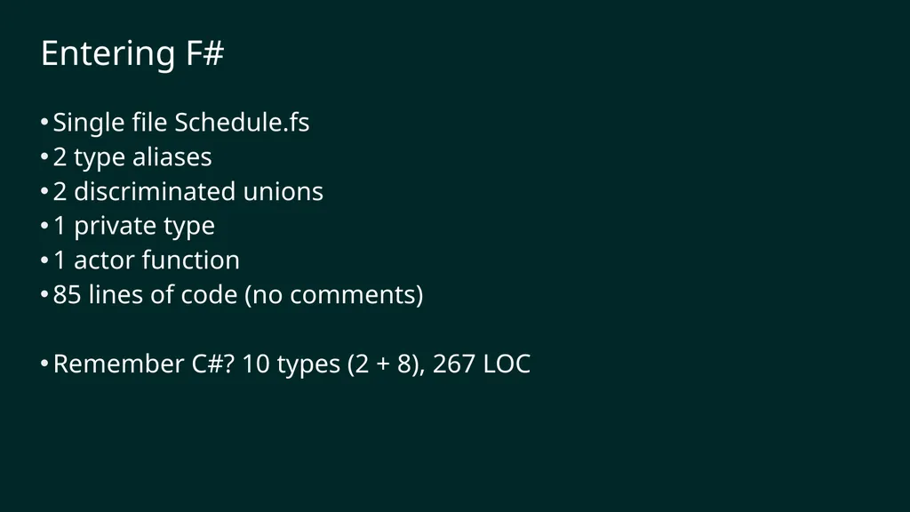 reF#ACTORing using F# and ACTOR model Vagif Abilov - slide 71 of 87