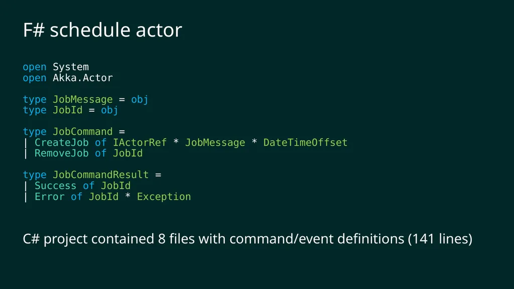 reF#ACTORing using F# and ACTOR model Vagif Abilov - slide 72 of 87