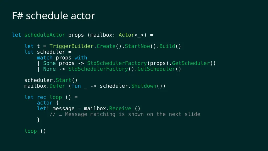 reF#ACTORing using F# and ACTOR model Vagif Abilov - slide 74 of 87