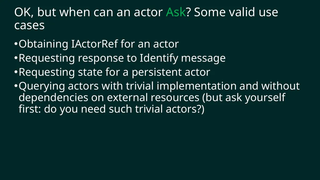 reF#ACTORing using F# and ACTOR model Vagif Abilov - slide 42 of 87