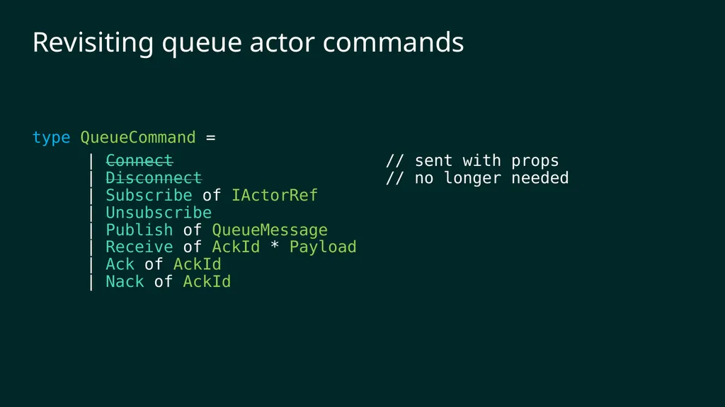 reF#ACTORing using F# and ACTOR model Vagif Abilov - slide 56 of 87