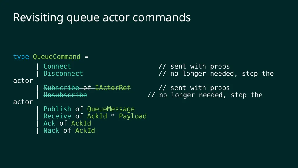 reF#ACTORing using F# and ACTOR model Vagif Abilov - slide 57 of 87