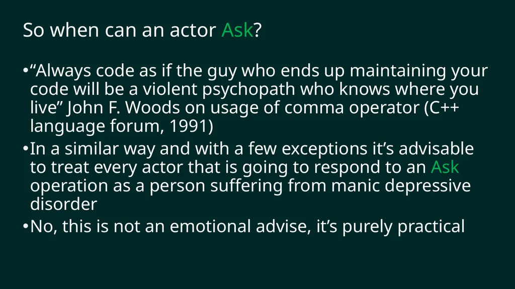 reF#ACTORing using F# and ACTOR model Vagif Abilov - slide 41 of 87
