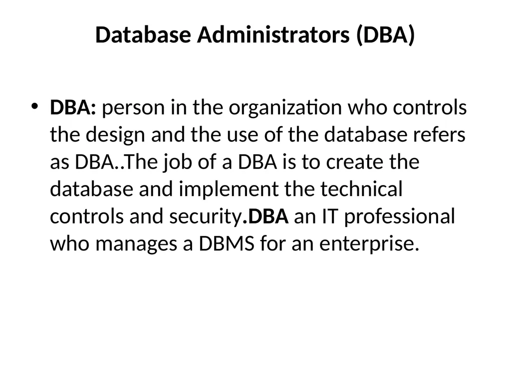Database Users Actors on the Scene Database - slide 2 of 10