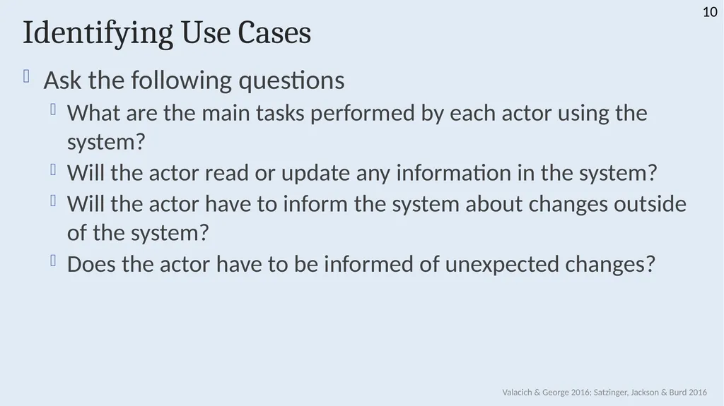 INFS 1026 Systems Requirements and User Experience - slide 10 of 45