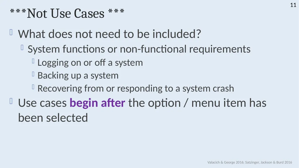 INFS 1026 Systems Requirements and User Experience - slide 11 of 45