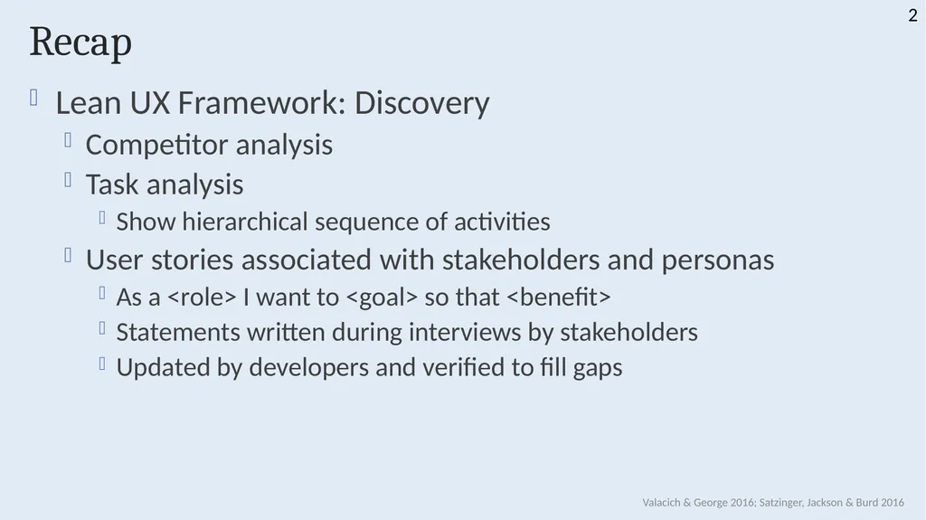INFS 1026 Systems Requirements and User Experience - slide 2 of 45