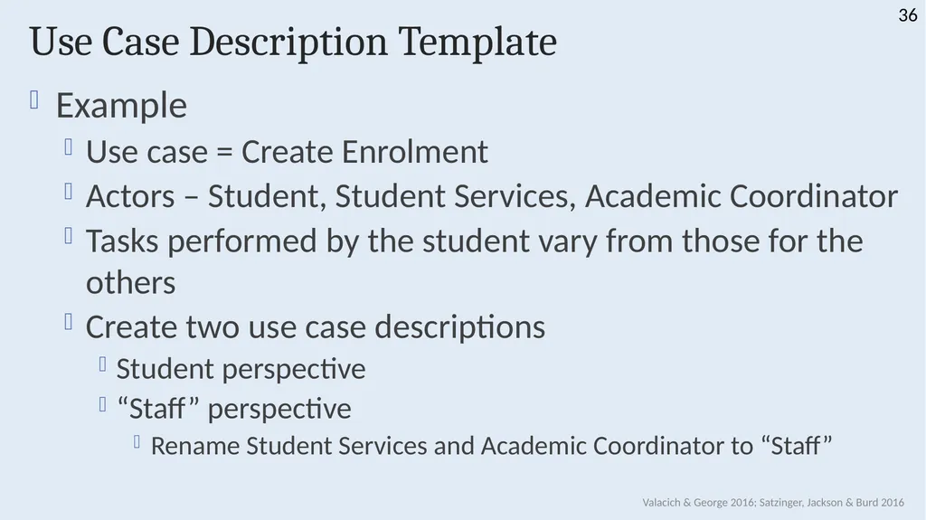 INFS 1026 Systems Requirements and User Experience - slide 36 of 45