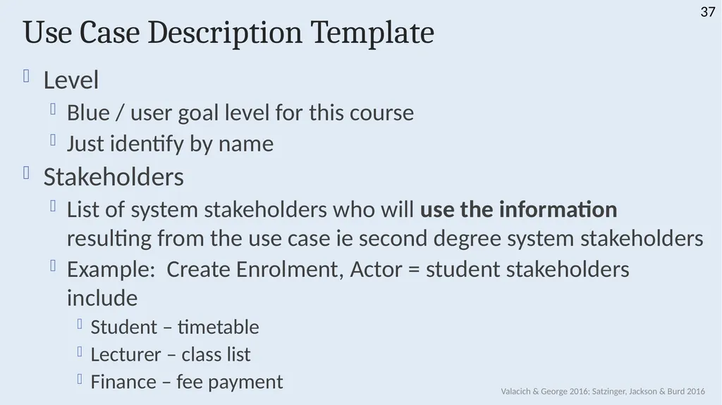 INFS 1026 Systems Requirements and User Experience - slide 37 of 45