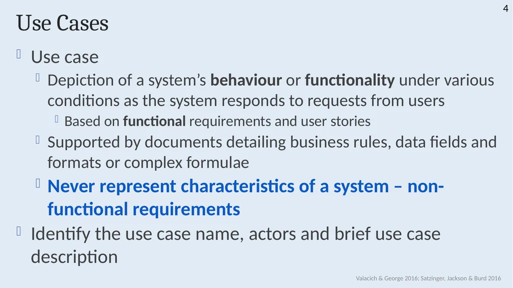 INFS 1026 Systems Requirements and User Experience - slide 4 of 45