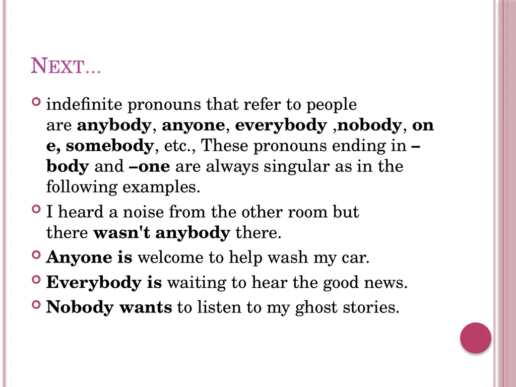 Derivative words and pronouns Yuli marlina Basic - slide 19 of 21