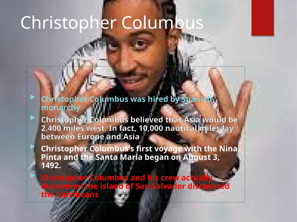 New World Explorers WRITE DOWN WORDS IN RED AND - slide 6 of 18