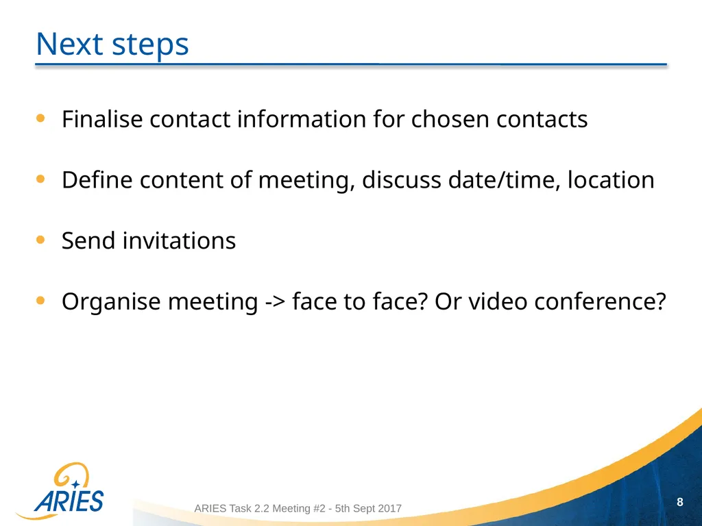 1 Task 2.2: Identifying contacts Jennifer Toes, - slide 8 of 8