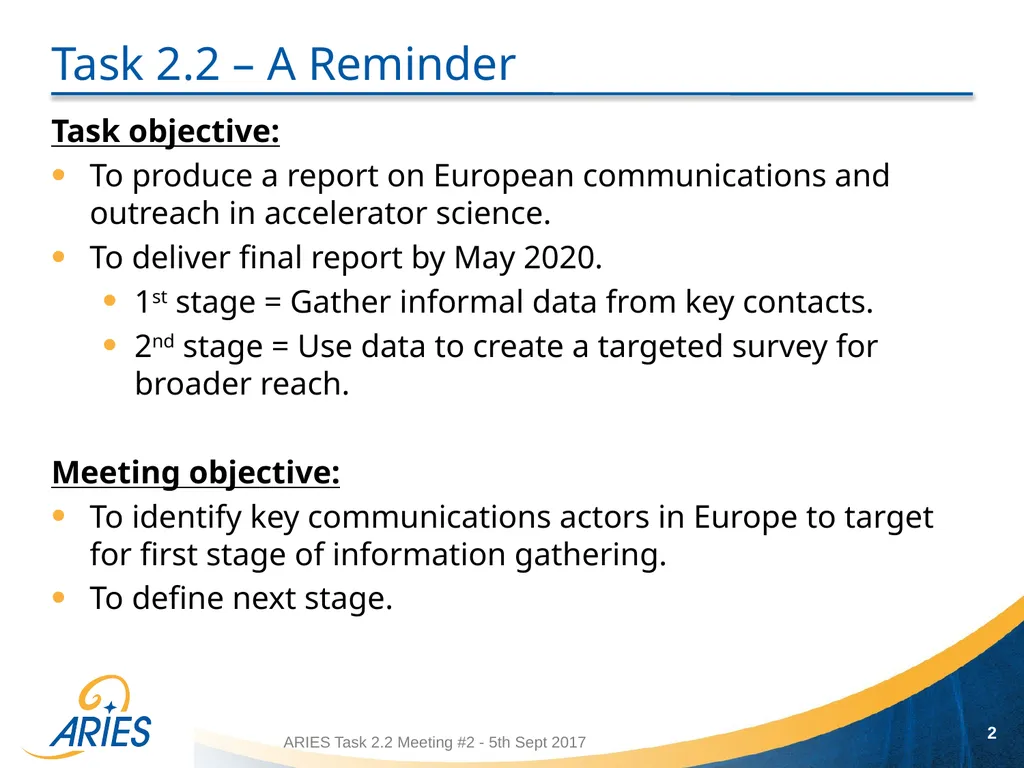 1 Task 2.2: Identifying contacts Jennifer Toes, - slide 2 of 8