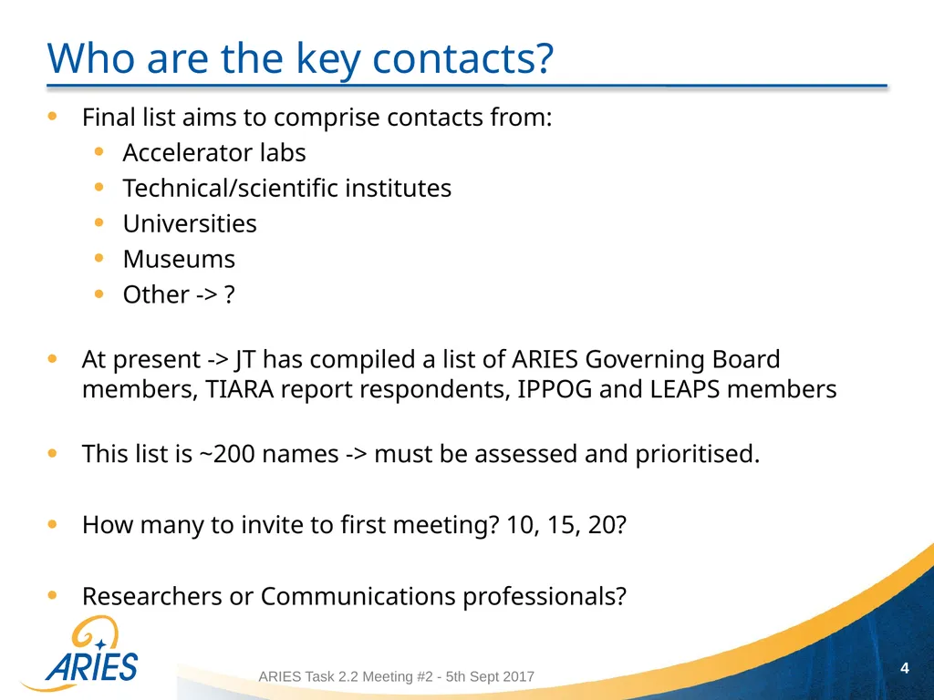 1 Task 2.2: Identifying contacts Jennifer Toes, - slide 4 of 8