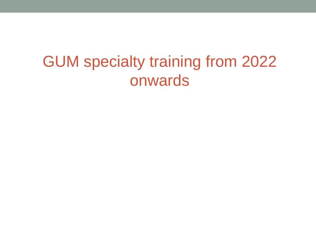 Genitourinary Medicine Taster 14th Oct 2024 - slide 12 of 25