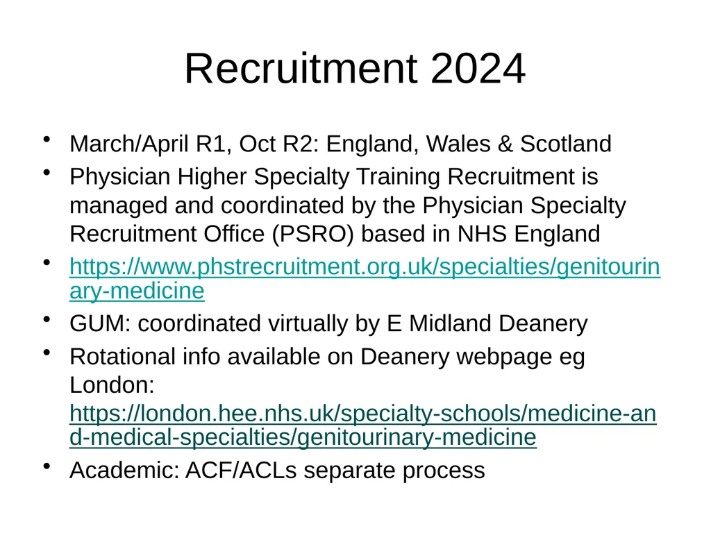 Genitourinary Medicine Taster 14th Oct 2024 - slide 3 of 25