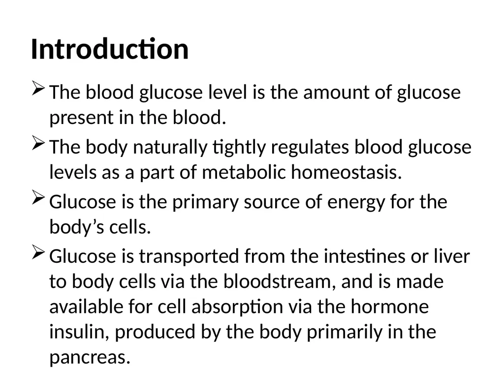 Biochemical tests: fasting blood glucose, - slide 2 of 42