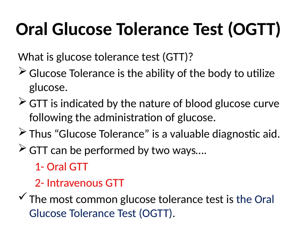 Biochemical tests: fasting blood glucose, - slide 30 of 42