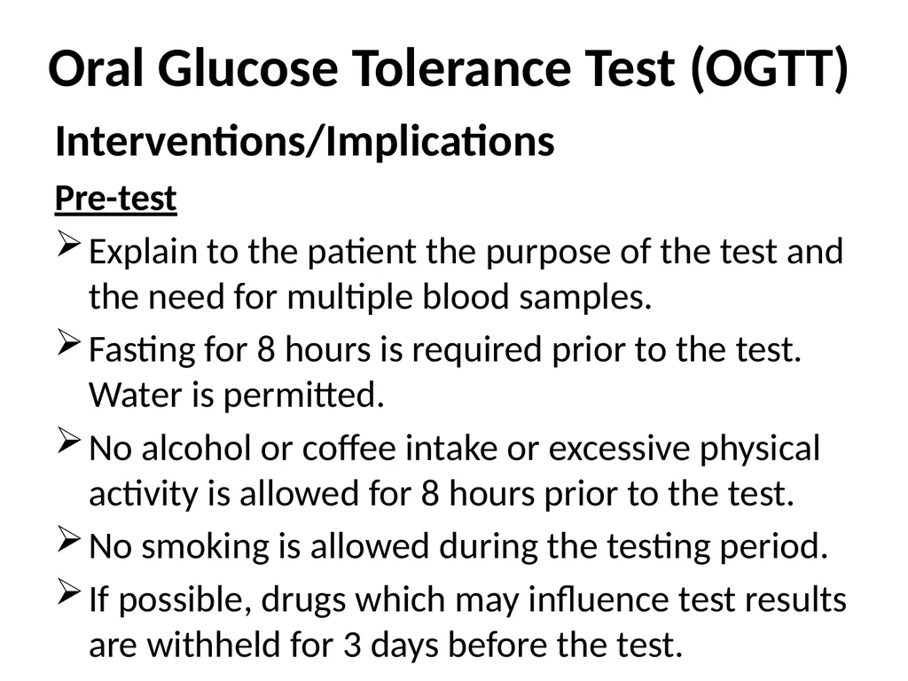 Biochemical tests: fasting blood glucose, - slide 38 of 42