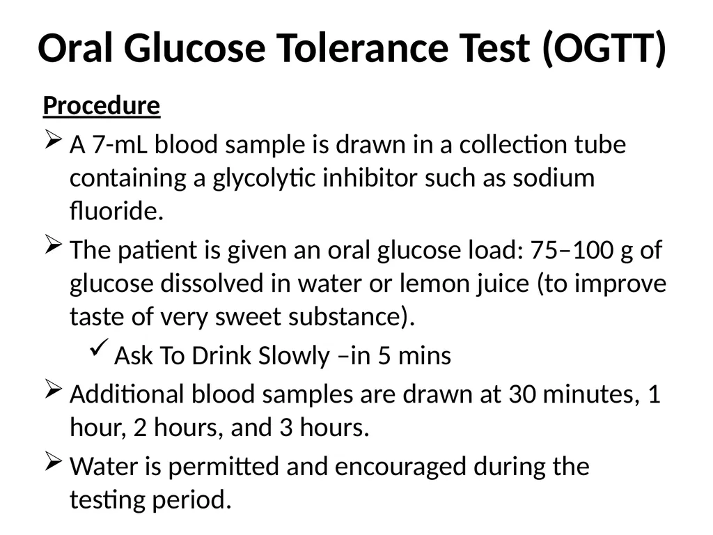 Biochemical tests: fasting blood glucose, - slide 39 of 42