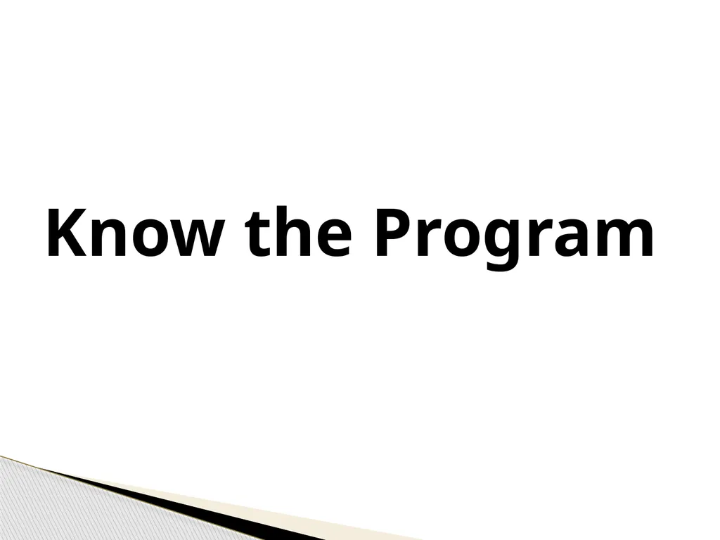The Program Coordinator & Program Director - slide 6 of 19